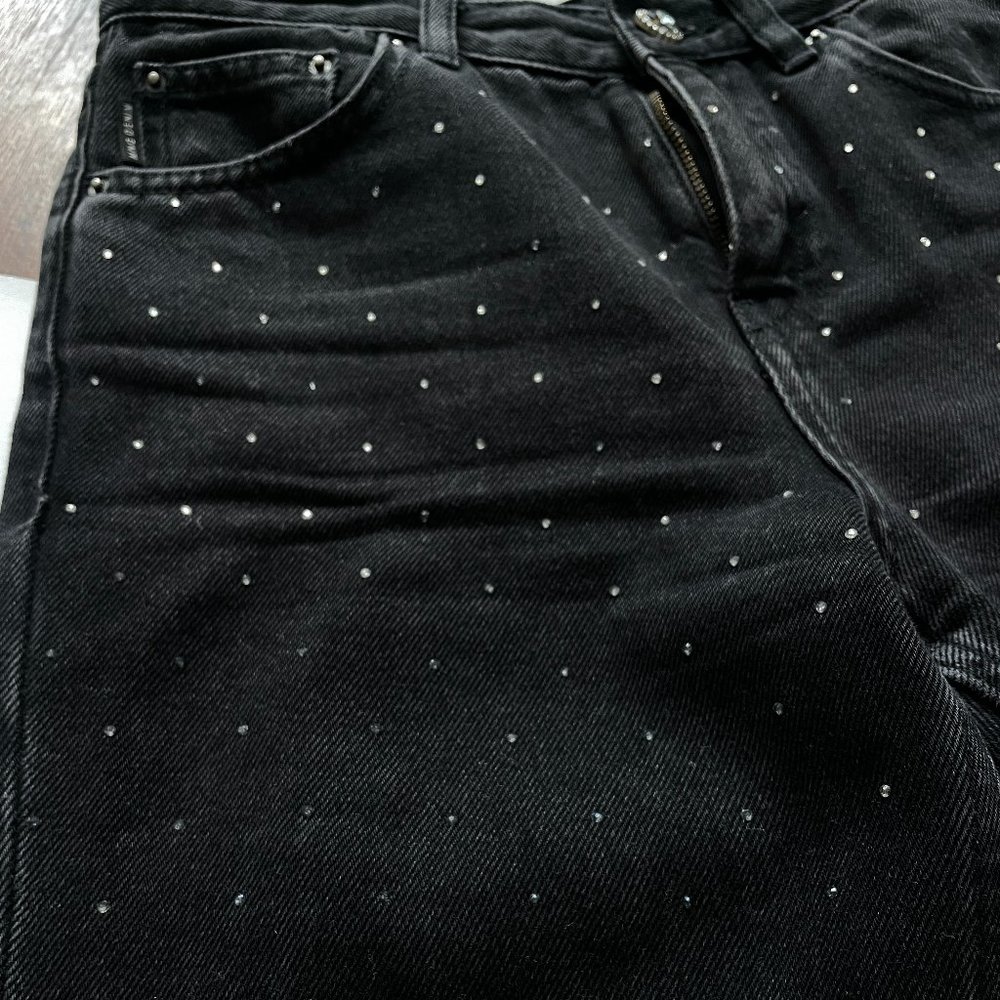 Mango Embellished Crystal Jeans